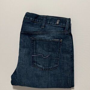 7 For All Mankind Jeans Standard Button Fly Blue Jeans Men's Size 40x29
